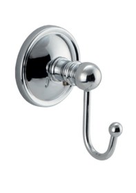 Resim Çelik Banyo Paslanmaz Pirinç Bella Klasik Tekli Askılık Gri 