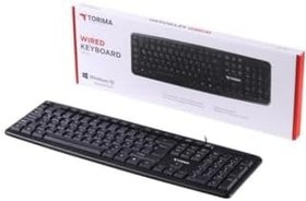 Resim Torima TK-01 Kablolu Standart Q Klavye Siyah 