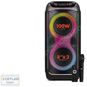 Resim Cio 100W 80CM Bass Dijital Göstergeli Ses Sistemi Party Box 