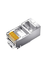 Resim Veggieg Cat6 Metal Rj45 Jack 8p8c Ethernet Konnektörü Altın Kaplama 102 Adet 