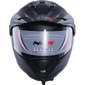 Resim NCR X-Cross Çene Açılır Kask Mat Siyah (Ece-22.06) 