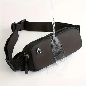 Resim Günlük seyahatler için siyah ultra-ince messenger çantası 