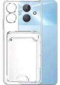 Resim Realme Note 60 Kılıf Kart Şeffaf Silikon - Şeffaf Çok Renkli 