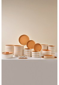 Resim Karaca X Fatih Tutak Earth Collection 57 Parça 12 Kişilik Yemek Takımı Kahverengi 