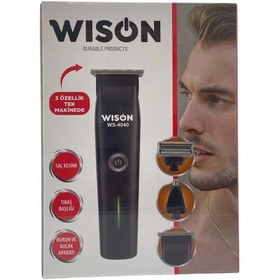 Resim Genel Markalar Wison WS-4040 3 In 1 Şarjlı Saç Sakal Tıraş Makinesi 