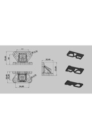 Resim METALİ Şeffaf T Bağlantı (çektirme) (100 Adet ) 