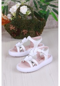 Resim Fort 35572 Rüya Anatomik Rahat Kız Çocuk Sandalet Beyaz 