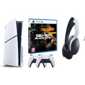 Resim Sony Playstation 5 Slim + 2.kol Dualsense + Ps5 Pulse 3D Kulaklık + Ps5 Cod Black Ops 6 ( Ithalatçı Garantili ) 