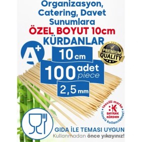 Resim Dolphin 10 cm Uzun Sunum Kürdanı 100 Adet - Catering, Kanepe, Meyve ve Organizasyon Kürdanı 
