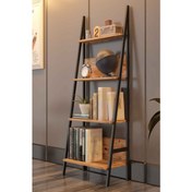 Resim AVM Park Yanke Meşe 4 Raflı Modern Kitaplık – Sağlığa Zararsız Yonga Levha, 60x35x150 cm Dekoratif ve Şık Tasarım 