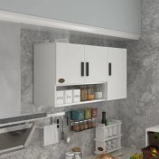 Resim Kenzlife hazır mutfak mirena32 byz 060*120*32 mutfak banyo dolabı kapaklı raflı 