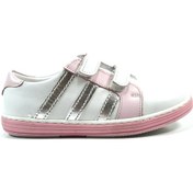 Resim Onlo Ayakkabı 1147 Deri Beyaz Cırtlı Ortopedik Kız Çocuk Ayakkabı Beyaz 