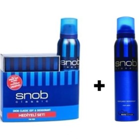 Resim Snob Erkek Parfüm Seti + Snop Deodorant 150 ml 