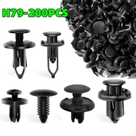 Resim 200 adet Araba Sabitleme Klipsi 6mm7mm8mm9mm10mm Evrensel Altı Çeşit Karışık Toyota, Ford, GM, Honda Tampon İtme Perçin Otomobil Parçaları Çıkarma Araçları 