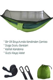 Resim EFSANE KAMP - Cibinlikli Efsane Kamp Hamak - Ultra Konfor - Kompakt - Portatif - Çantalı 