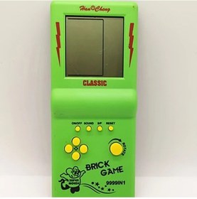 Resim Techbloom "nostaljik Oyun Konsolu Retro El Konsolu Büyük Ekran Pil İle Çalışan Yeşil Renk Dayanıklı Plastik Tasarım Bulmaca Ve Eğitici Oyunlar İçin" 