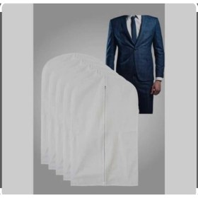 Resim PremiumPort 3'lü Beyaz Takım Elbise Kılıfı Seti, Koruma ve Saklama Için Ideal 