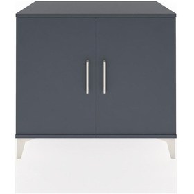 Resim Hyperion Şifonyer 2 Kapaklı 88x44x80 Antrasit-antrasit Antrasit 