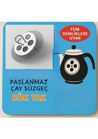 Resim 4 Adet Demlik İçi Sök Tak Çay Süzgeci Paslanmaz Çelik, Dayanıklı, Hijyenik,pratik Çay Filtresi Metalik Gri 
