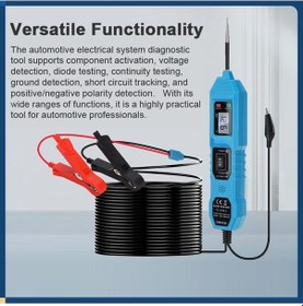 Resim Pazly Otomotiv Güç Devre Probu Test Cihazı 3.5v-36v Araba İçin Mavi 