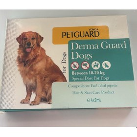 Resim Petguard 10-20 KG Köpekler için Dış Etkenlere Karşı Koruma Damla 4 x 2 ML 
