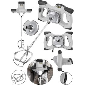 Resim Alman MX-3000 Bakir Sargi 6 Kademe Devirli Ayarlı Elektirikli Alçı Boya ve Harç Karıştırıcı Mikser 