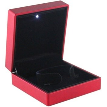 Özer Kutu Işıklı Kelepçe & Saat Kutusu Kırmızı