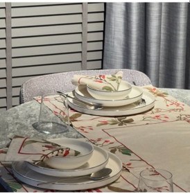 Resim Keten Karina Desen Runner 40x140 Cm Çok Renkli 