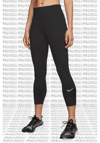 Resim Nike Epic Lux Crop Leggings Buhar Bariyer Cepli Süper Toparlayıcı Tayt Siyah Siyah 