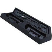 Resim Aırstorr TP4-023B PS4/Slim/Pro için Ek USB Bağlantı Fanlı Noktalı Dikey Şarj Standı 