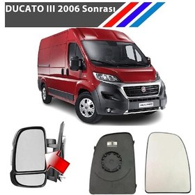 Resim Nvr Fiat Ducato 3 Kasa Sol Dış Ayna Üst Camı Sürücü Tarafı Isıtmalı 