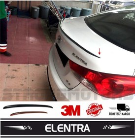 Resim Hyundai Elentra Bagaj Üstü Spoiler Piano Black 120 Cm 