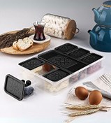 Resim Mithra Life 8 Adet Siyah Kapaklı Kahvaltılık Seti Saklama Kabı MIT1162 
