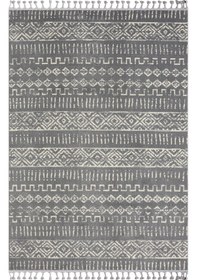 Resim Puffy Krem Gri Halı Salon Oturma Odası Çocuk Odası Yatak Odası Halısı 1005 Krem Gri 