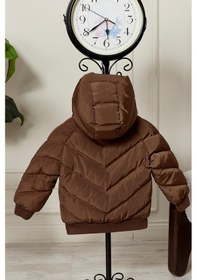 Resim Benitto Kids Erkek Bebek Kapüşonlu Kışlık Mont 51332 Kahve 