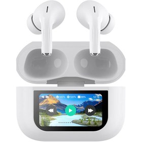 Resim Lapas BTK-ZR76 ANC Özellikli Dokunmatik LCD Ekranlı TWS Kulak İçi Bluetooth v5.4 Kulaklık - Beyaz 