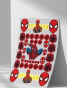 Resim Sticker Market Spider Man, Örümcek Adam Sticker Seti, Düz Yüzeyler Için A4 Boyutu Çıkartma Etiket Seti 