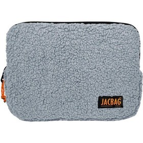 Resim Jacbag Teddy Açık Gri/turuncu Peluş Erkek Çocuk Tablet Çantası Tablet Kılıfı 