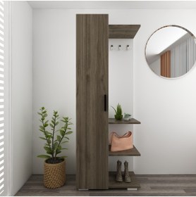 Resim cantek dizayn Flexi Portmanto Beyaz-ceviz 