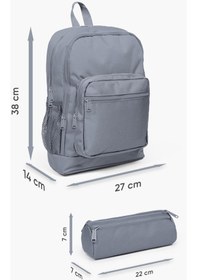 Resim Coral High Kids Siyah Kırmızı Anime Araba Desenli 2'li Okul Çanta Seti Set0223747 