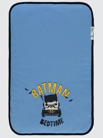 Resim Batman Erkek Bebek Alt Açma - Mavi - Açık İndigo / Standart 