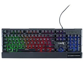 Resim Turbox Paddock TR-K115 USB Gaming Standart Rainbow Aydınlatma Siyah Q Kablolu Klavye 