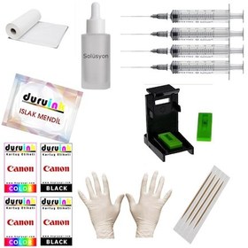 Resim Duruınk Hp 2546 2645 650 Kartuş Dolum Seti 500ml Siyah+3x100ml 