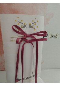 Resim Papyonbebek0 Fiyonk Kurdele Toka - Bordo - Organik & El Yapımı - 200300000493 Bordo 