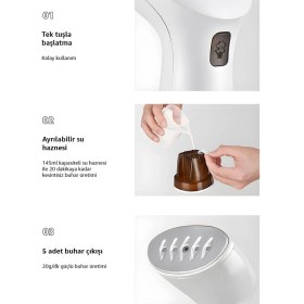 Resim RossClean Elite Pro 2si 1 Arada Portatif Buharlı Kırışık Giderici Dikey Ütü 