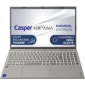 Resim Nirvana C650.1255-EF00R-G-F Intel Core i7 1255U 15.6" 64 GB RAM 1 TB NVMe SSD GEN4 W11Pro Notebook 