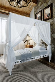 Resim ARGİMO Pero Sultan Tek Kişilik Başlıklı Metal Karyola (CİBİNLİKSİZ) Beyaz 