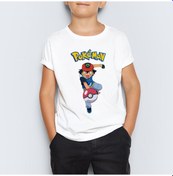 Resim Pokemon Unisex Çocuk Tişört T-Shirt Mr-04 