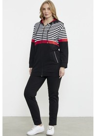 Resim Marine Kapüşonlu Eşofman Takım - Siyah Siyah 