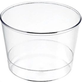 Resim Supertrend Bodega Plastik Kristal Silindir Tatlı Kasesi 250CC 30 Adet 